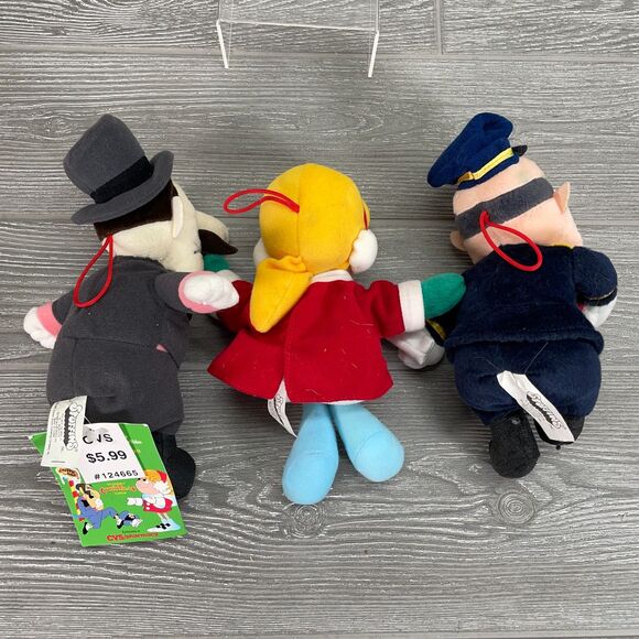 1999 Stuffins Frosty the Snowman Beanies Karen Proffessor Hinkle Traffic Cop CVS - Picture 3 of 12